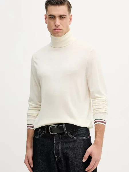 Tommy Hilfiger pulover din amestec de lână bej