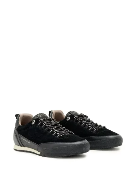 Sneakerși Allsaints din piele de căprioară negru