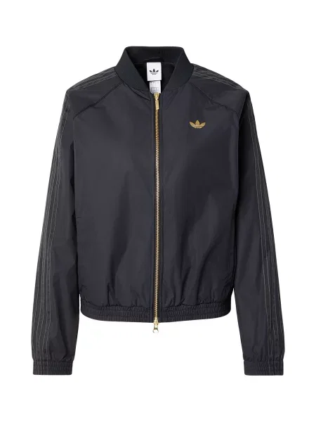 ADIDAS ORIGINALS Přechodná bunda šedá černá