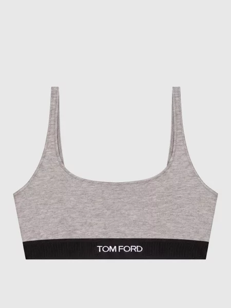 Бюстгальтер Tom Ford з лого сірий