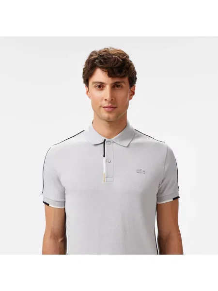 Поло Lacoste серое