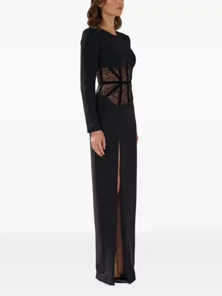 Rochie Silk Love & Lace de mătase negru