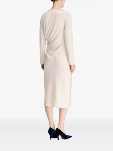 Rochie midi Loulou De Saison din satin drapată