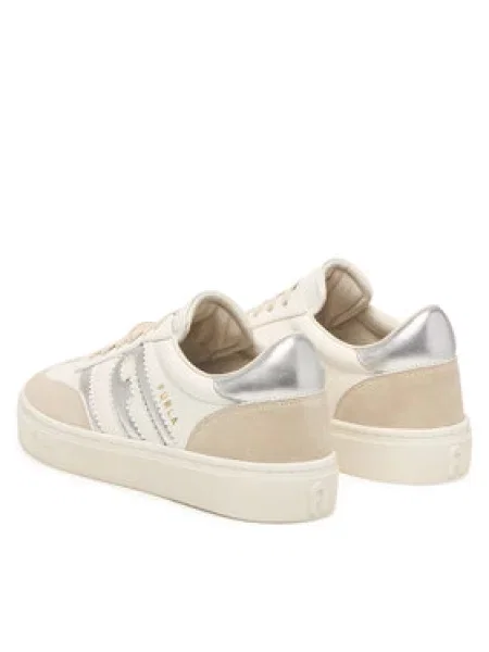 Sneakersy Furla Allegra Lace-Up BD Krémová