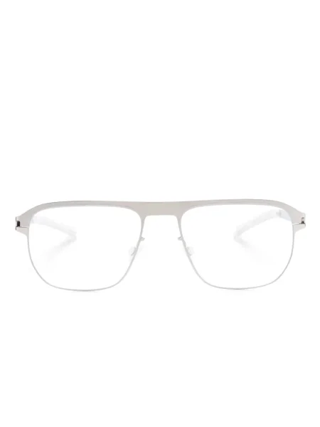 Ochelari de soare dreptunghiulari Mykita argintiu