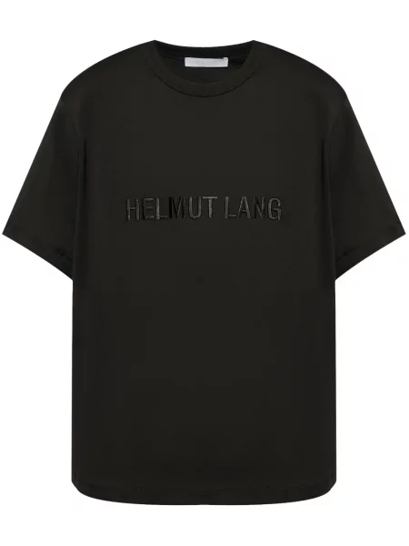 Тениска Helmut Lang бродирана черно