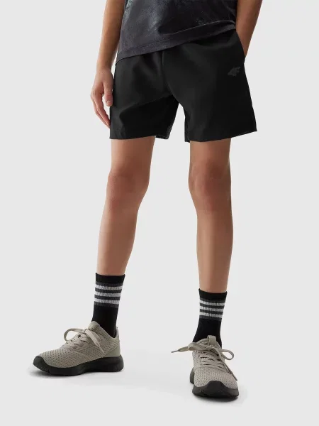 Pantaloni scurți de sport copii 4f negru