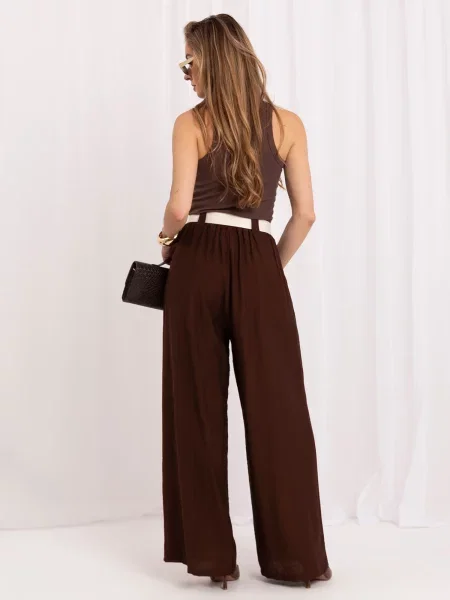Pantaloni Rue Paris maro