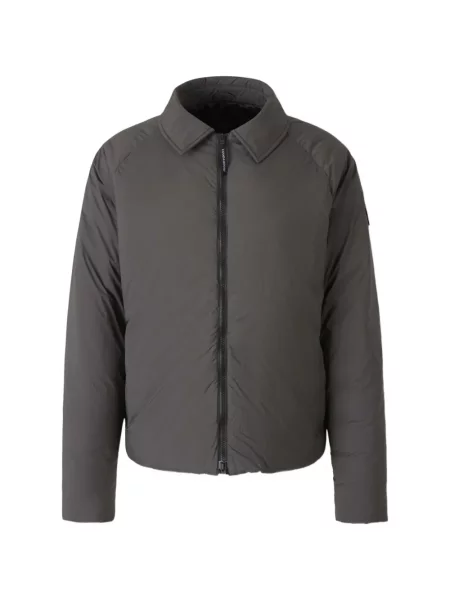 Geacă Canada Goose alergare cu autograf gri