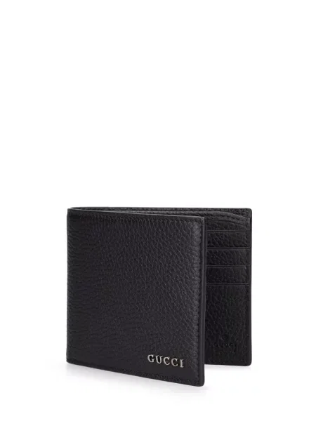 Kožená peňaženka Gucci čierna