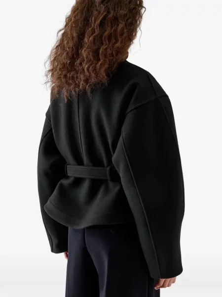 Palton Jacquemus de lână negru