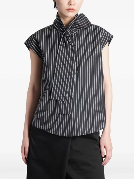 Top Marni cu funde negru