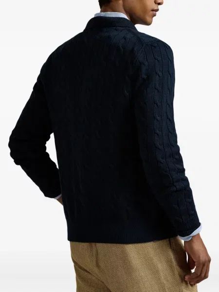 Μικρός κασκέτο Polo Ralph Lauren με χαμηλή μέση υφαίνω διαγωνίως πράσινο
