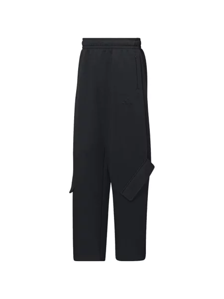Pantaloni cargo Arte Antwerp cu broderie alergare negru