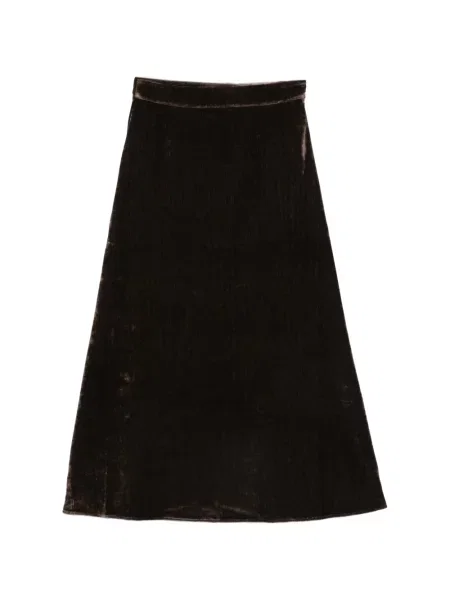 Fusta maxi Jcsophie de catifea maro