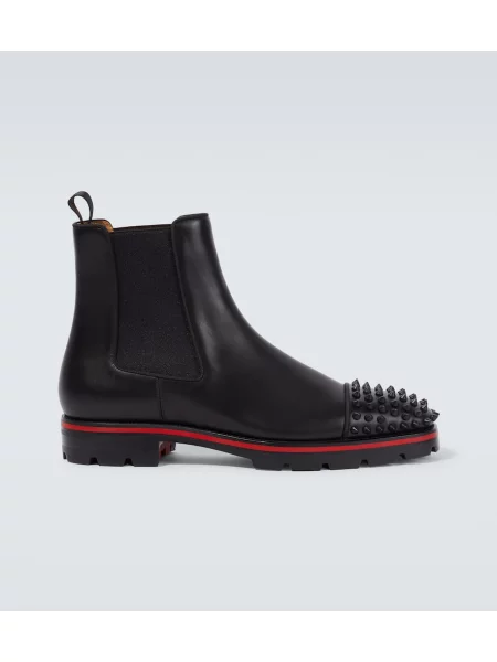 Botine chelsea Christian Louboutin din piele negru