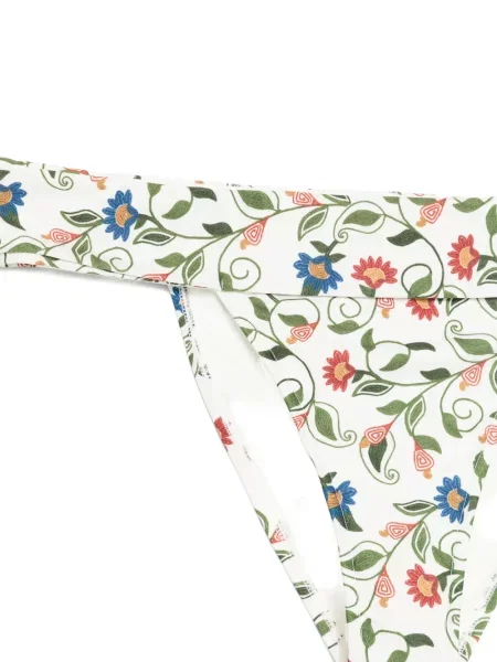 Bikini Farm Rio cu model floral cu imagine alb
