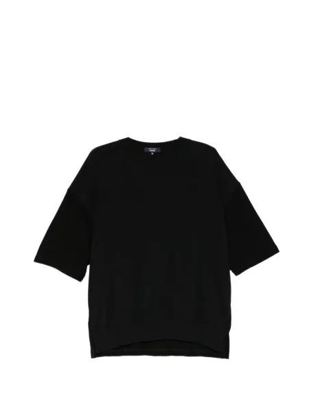 Tricou Comme Des Garçons Homme tricotate cu decolteu rotund negru