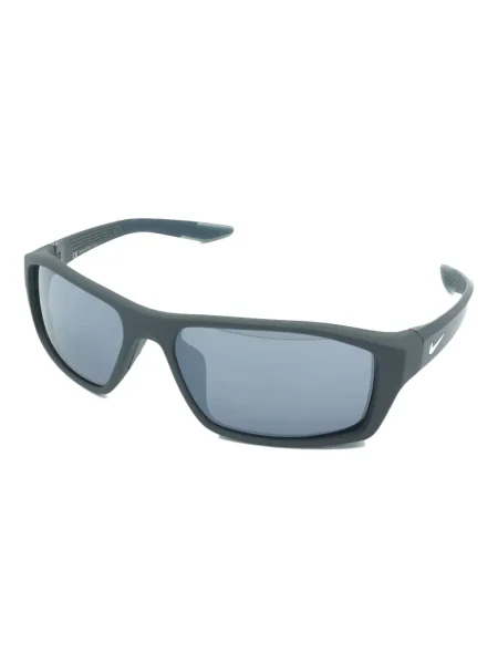 Ochelari de soare Nike cu cordon din jerseu cu imprimeu abstract gri