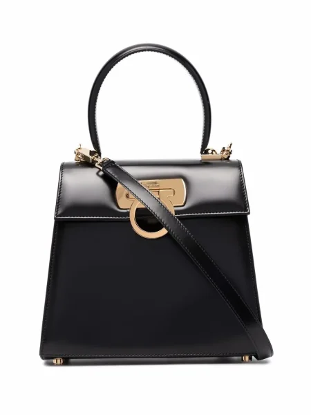 Geanta de piele Salvatore Ferragamo din piele negru