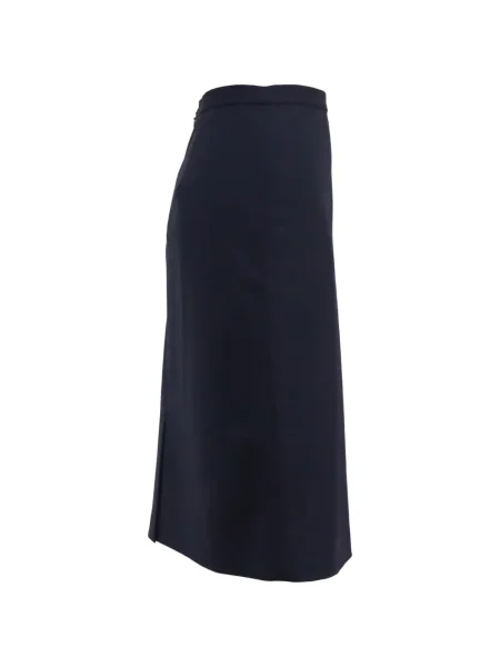 Fustă tip creion Theory de lână albastru