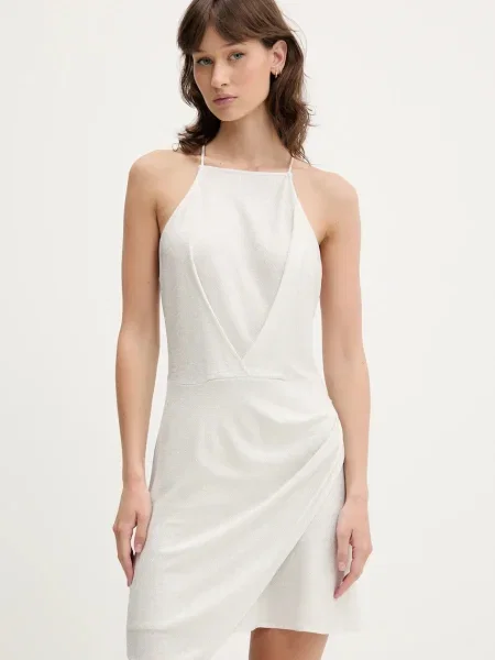 IRO sukienka mini rozkloszowana szary