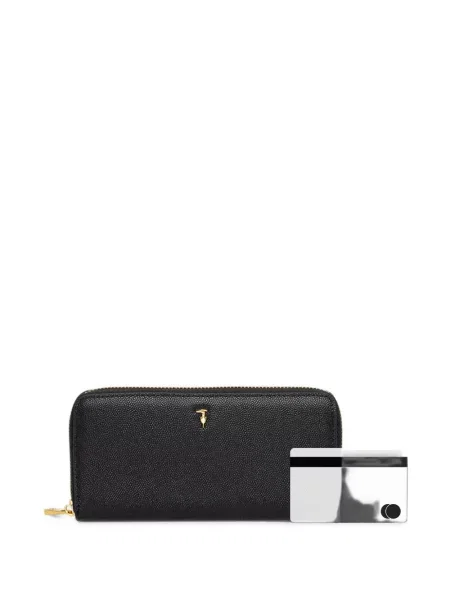 Portofel Trussardi cu autograf negru