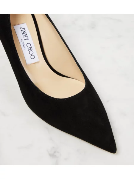 Pantofi cu toc Jimmy Choo din piele de căprioară negru