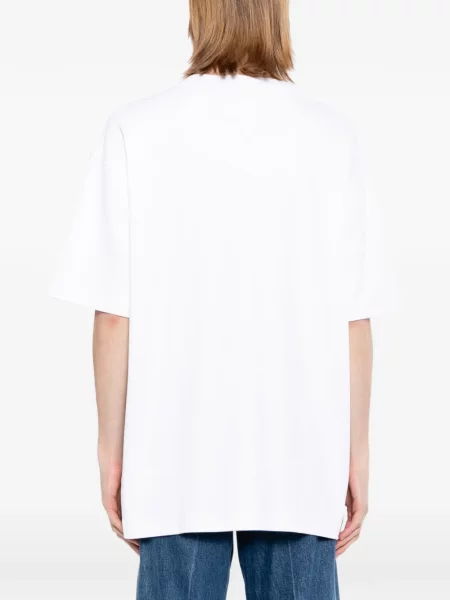 Tricou Versace Jeans Couture cu imagine alb