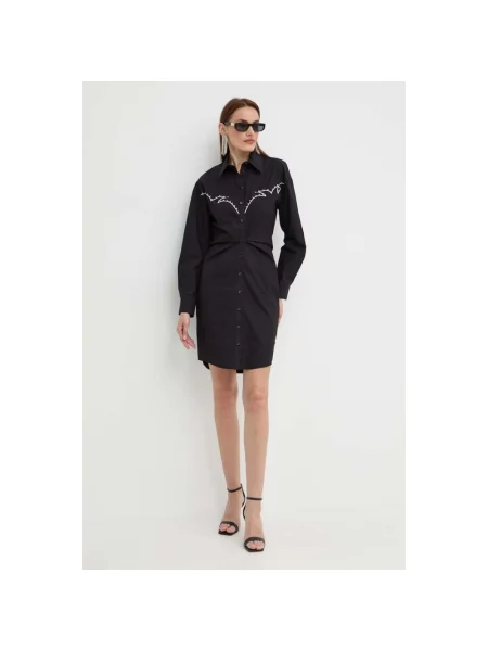 Pinko sukienka mini dopasowana czarny
