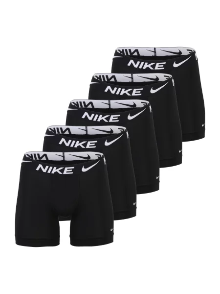 NIKE Underwear Boxeri negru alb