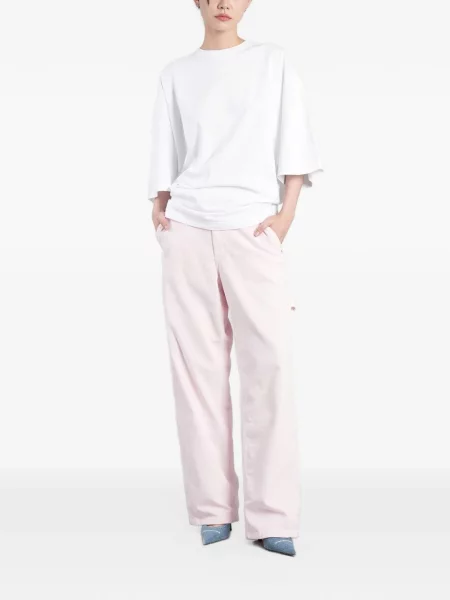 Pantaloni cargo Haikure de catifea cord roz