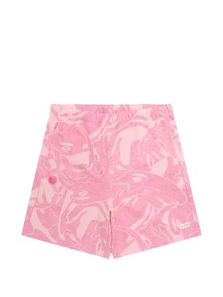 Pantaloni scurți Aape By A Bathing Ape cu imagine roz
