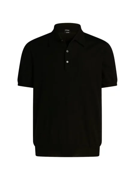 Scurt tricou polo Kiton negru