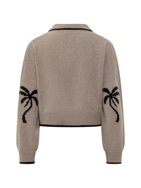 Tricou polo Palm Angels tricotate