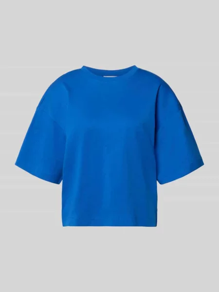 Oversized T-shirt z czystej S.oliver Red Label niebieska