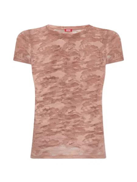 Tricou Diesel din dantelă roz