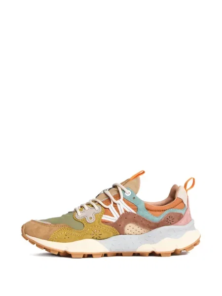 Sneakerși Flower Mountain cu model floral maro