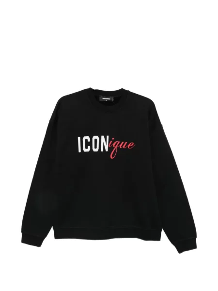 Hanorac Dsquared2 cu imagine negru