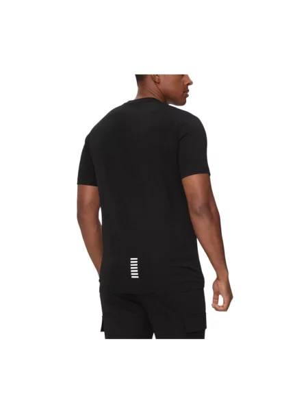 T-shirt z nadrukiem z logo Emporio Armani czarna