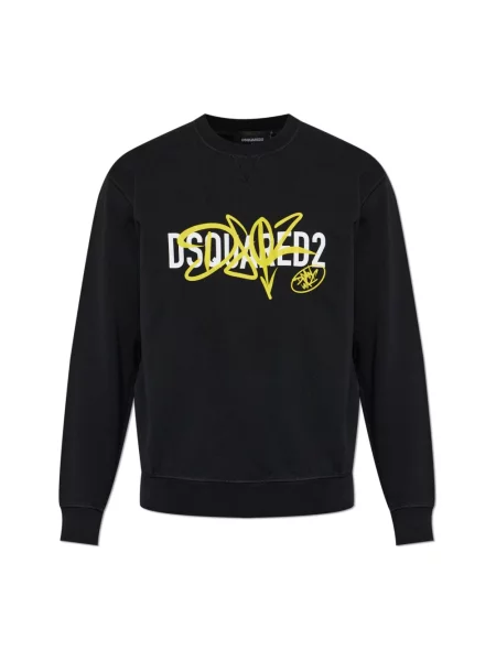 Bluza Dsquared2 z nadrukiem czarna