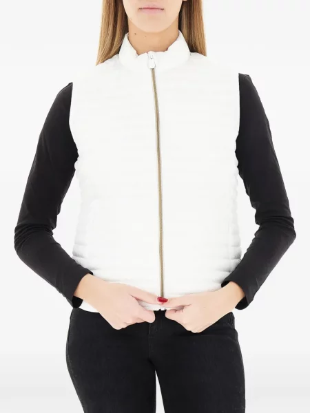 Pikowana kamizelka Save The Duck biała