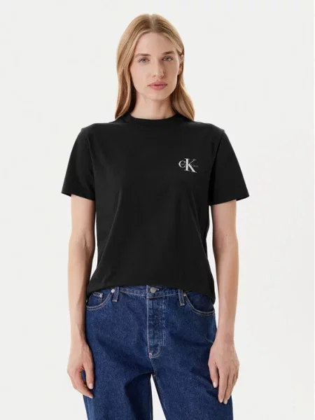 Πουκάμισο Calvin Klein Jeans μαύρο