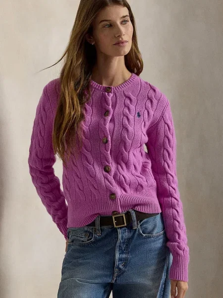 Polo Ralph Lauren Cardigan Roz violet