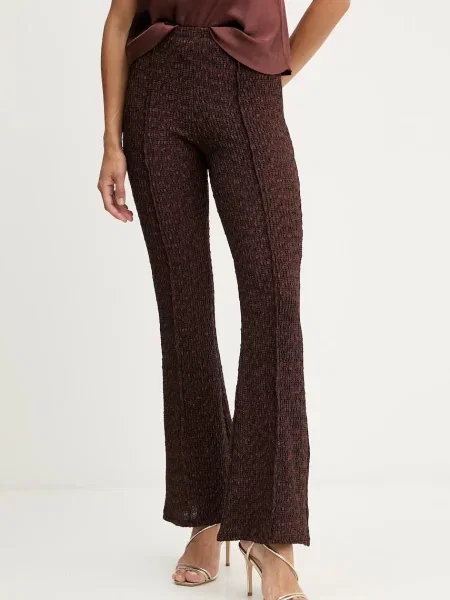 Hlače Guess NALENY rjava