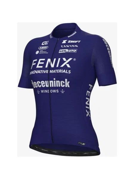 Koszulka rowerowa FENIX-Deceuninck manga corta granatowa M niebieska