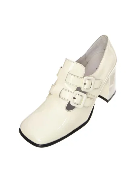 Czółenka Jeffrey Campbell skórzana biała