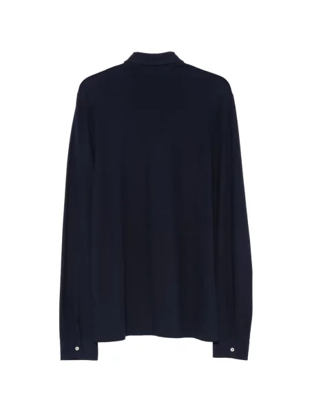 Lung tricou polo Gran Sasso albastru