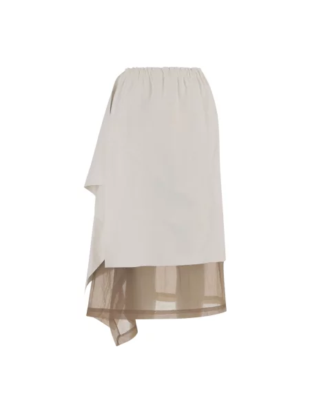 Spódnica midi Niccolò Pasqualetti beżowa