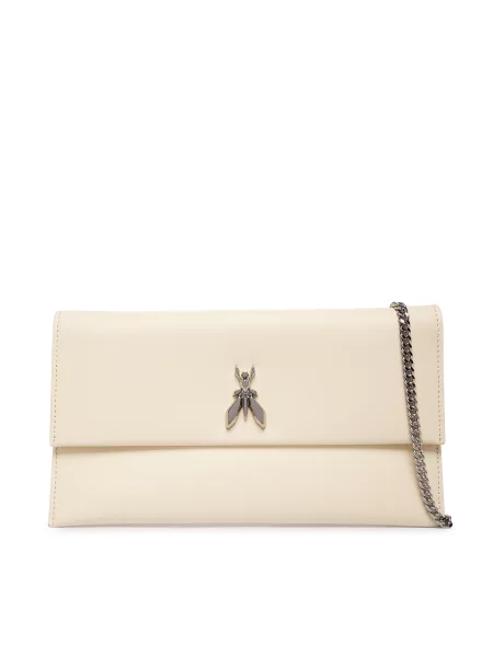 PATRIZIA PEPE Pisemska torbica bela